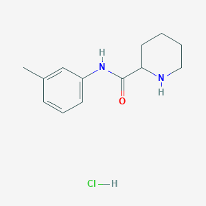 molecular formula C13H19ClN2O B1456634 N-(3-Methylphenyl)-2-piperidinecarboxamide hydrochloride CAS No. 1236265-60-3