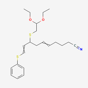 8-[(2,2-Diethoxyethyl)sulfanyl]-10-(phenylsulfanyl)deca-5,9-dienenitrile