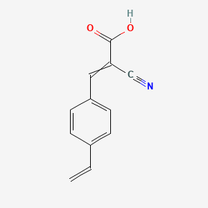 2-Cyano-3-(4-ethenylphenyl)prop-2-enoic acid