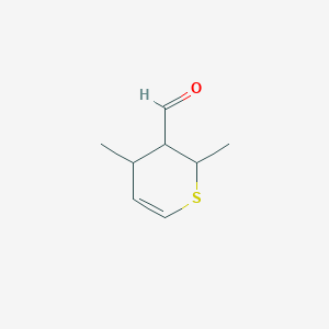 2,4-Dimethyl-3,4-dihydro-2H-thiopyran-3-carbaldehyde