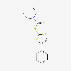 4-Phenyl-2H-1,3-dithiol-2-yl diethylcarbamodithioate