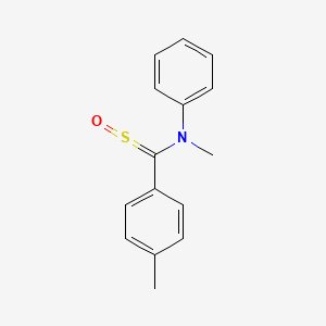 N-Methyl-N-[(4-methylphenyl)(oxo-lambda~4~-sulfanylidene)methyl]aniline