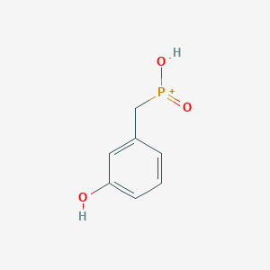 Hydroxy[(3-hydroxyphenyl)methyl]oxophosphanium