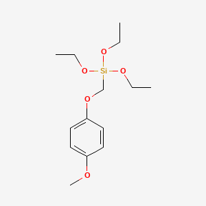 Triethoxy[(4-methoxyphenoxy)methyl]silane