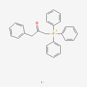 (2-Oxo-3-phenylpropyl)(triphenyl)phosphanium iodide