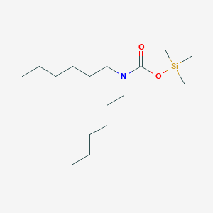 Trimethylsilyl dihexylcarbamate