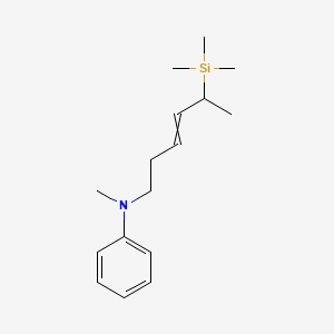 N-Methyl-N-[5-(trimethylsilyl)hex-3-en-1-yl]aniline