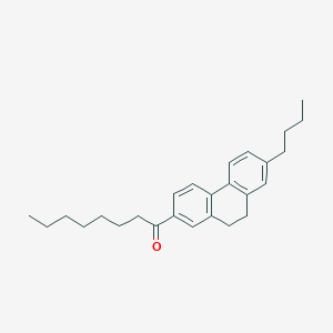 1-(7-Butyl-9,10-dihydrophenanthren-2-YL)octan-1-one