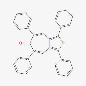 1,3,5,7-Tetraphenyl-6H-cyclohepta[c]tellurophen-6-one