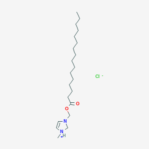 3-[(Hexadecanoyloxy)methyl]-1-methyl-2,3-dihydro-1H-imidazol-1-ium chloride