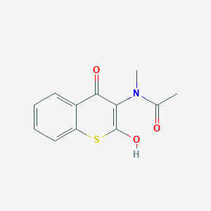 N-(2-Hydroxy-4-oxo-4H-1-benzothiopyran-3-yl)-N-methylacetamide