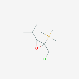 [2-(Chloromethyl)-3-(propan-2-yl)oxiran-2-yl](trimethyl)silane