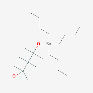 Tributyl{[2,3-dimethyl-3-(2-methyloxiran-2-yl)butan-2-yl]oxy}stannane