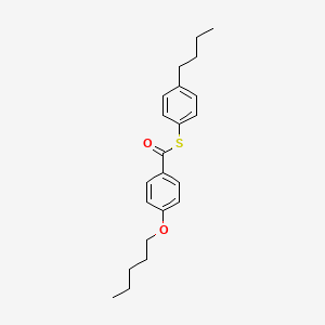 S-(4-Butylphenyl) 4-(pentyloxy)benzene-1-carbothioate