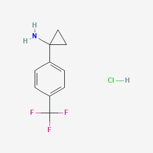 B1456667 1-(4-(Trifluoromethyl)phenyl)cyclopropanamine hydrochloride CAS No. 1228880-06-5