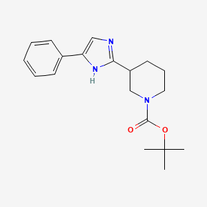 B1456669 tert-Butyl 3-(4-phenyl-1H-imidazol-2-yl)piperidine-1-carboxylate CAS No. 1153269-45-4