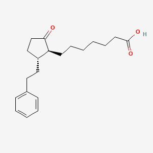 7-[(1S,5R)-2-oxo-5-(2-phenylethyl)cyclopentyl]heptanoic acid