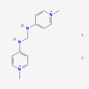 N,N'-bis(1-methylpyridin-1-ium-4-yl)methanediamine;diiodide