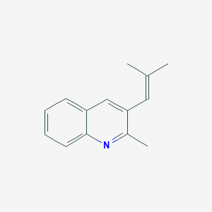 Quinoline, 2-methyl-3-(2-methyl-1-propenyl)-