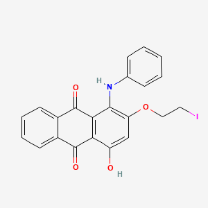 1-Anilino-4-hydroxy-2-(2-iodoethoxy)anthracene-9,10-dione