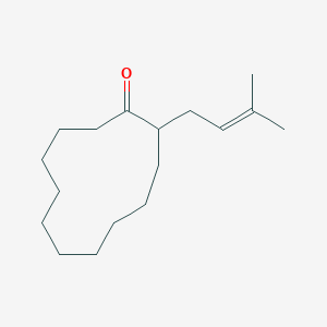 2-(3-Methylbut-2-en-1-yl)cyclododecan-1-one