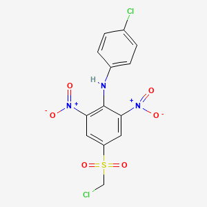 4-(Chloromethanesulfonyl)-N-(4-chlorophenyl)-2,6-dinitroaniline