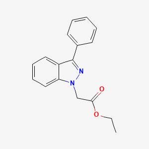 Ethyl (3-phenyl-1H-indazol-1-yl)acetate