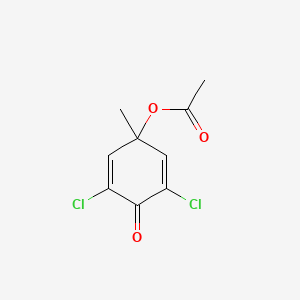 3,5-Dichloro-1-methyl-4-oxocyclohexa-2,5-dien-1-yl acetate