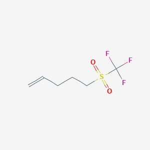 5-(Trifluoromethanesulfonyl)pent-1-ene