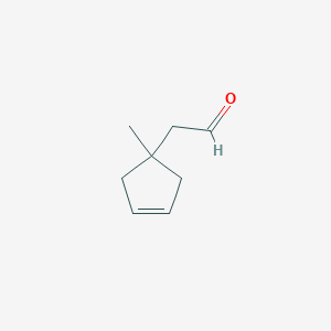 (1-Methylcyclopent-3-en-1-yl)acetaldehyde