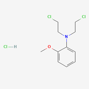 N,N-bis(2-chloroethyl)-2-methoxyaniline;hydrochloride