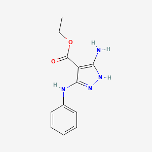 ethyl 5-amino-3-anilino-1H-pyrazole-4-carboxylate