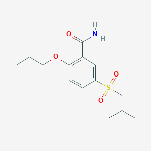 5-(2-Methylpropane-1-sulfonyl)-2-propoxybenzamide