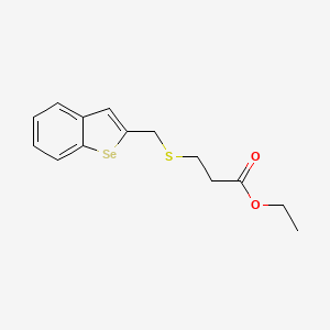 Ethyl 3-{[(1-benzoselenophen-2-yl)methyl]sulfanyl}propanoate