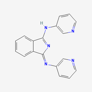 (1Z)-N-(Pyridin-3-yl)-1-[(pyridin-3-yl)imino]-1H-isoindol-3-amine