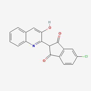 5-Chloro-2-(3-hydroxyquinolin-2-yl)-1H-indene-1,3(2H)-dione