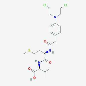 N-({4-[Bis(2-chloroethyl)amino]phenyl}acetyl)-D-methionyl-L-valine