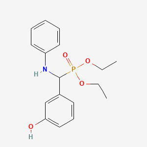 Diethyl [anilino(3-hydroxyphenyl)methyl]phosphonate