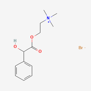 2-{[Hydroxy(phenyl)acetyl]oxy}-N,N,N-trimethylethan-1-aminium bromide