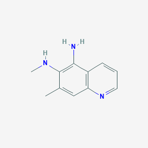 molecular formula C11H13N3 B014567 N6,7-二甲基喹啉-5,6-二胺 CAS No. 83407-42-5