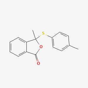 1(3H)-Isobenzofuranone, 3-methyl-3-[(4-methylphenyl)thio]-