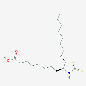 8-[(4S,5S)-5-octyl-2-sulfanylidene-1,3-thiazolidin-4-yl]octanoic acid