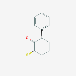 (2S,6S)-2-(Methylsulfanyl)-6-phenylcyclohexan-1-one