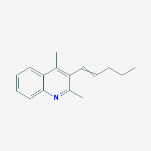 2,4-Dimethyl-3-(pent-1-EN-1-YL)quinoline