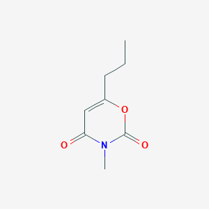 molecular formula C8H11NO3 B14567062 2H-1,3-Oxazine-2,4(3H)-dione, 3-methyl-6-propyl- CAS No. 61736-39-8