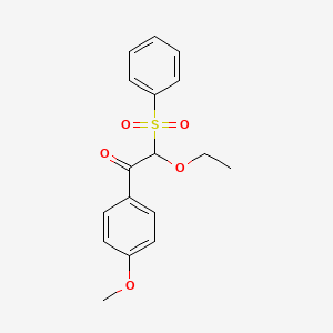 2-(Benzenesulfonyl)-2-ethoxy-1-(4-methoxyphenyl)ethan-1-one