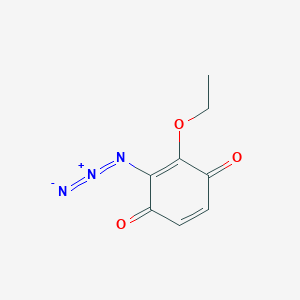 molecular formula C8H7N3O3 B14567093 2-Azido-3-ethoxycyclohexa-2,5-diene-1,4-dione CAS No. 61536-22-9