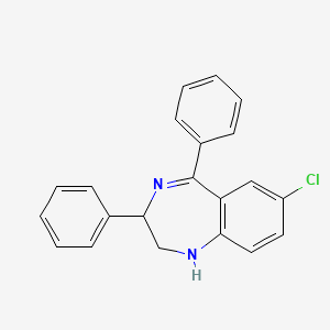 7-Chloro-3,5-diphenyl-2,3-dihydro-1H-1,4-benzodiazepine