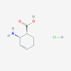 molecular formula C7H12ClNO2 B145671 顺式-2-氨基-环己-3-烯羧酸盐酸盐 CAS No. 131783-54-5