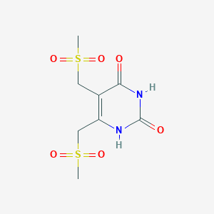 5,6-Bis[(methanesulfonyl)methyl]pyrimidine-2,4(1H,3H)-dione